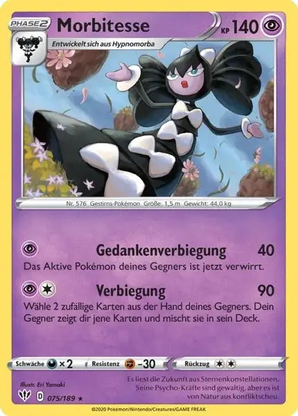morbitesse 075/189 – Pokémon Flammende Finsternis Karte