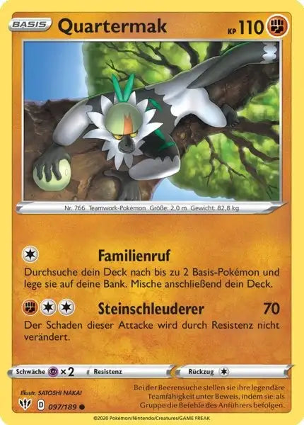 quartermak 097/189 – Pokémon Flammende Finsternis Karte