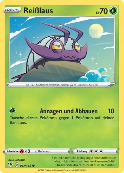 reisslaus 017/189 – Pokémon Flammende Finsternis Karte