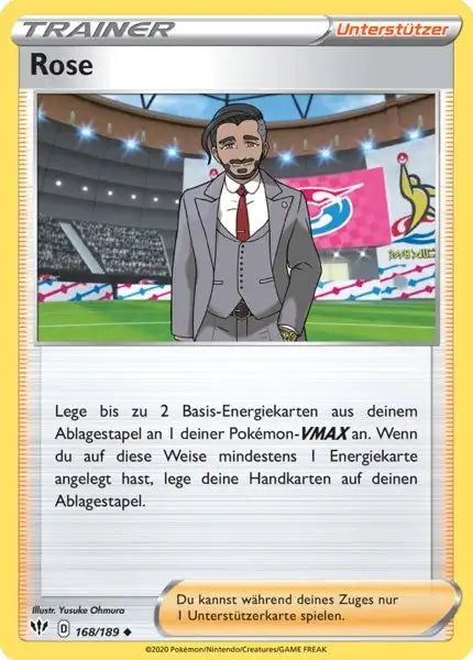 rose 168/189 – Pokémon Flammende Finsternis Karte