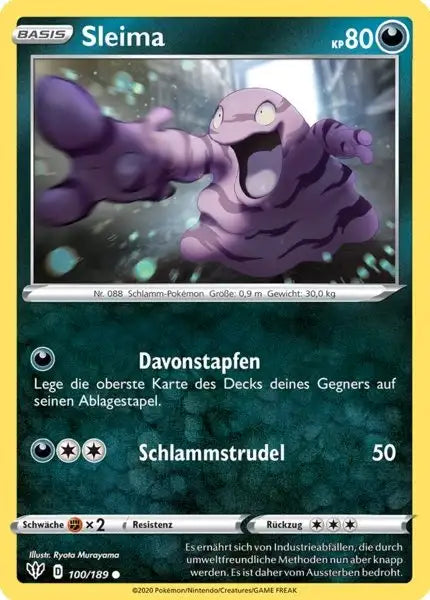 sleima 100/189 – Pokémon Flammende Finsternis Karte