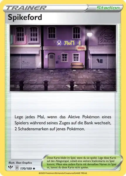 spikeford 170/189 – Pokémon Flammende Finsternis Karte