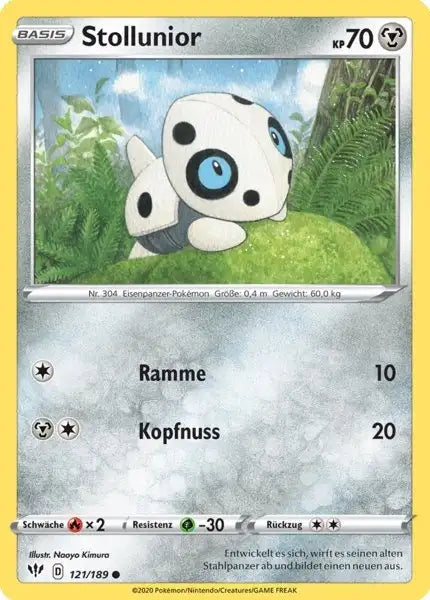 stollunior 121/189 – Pokémon Flammende Finsternis Karte