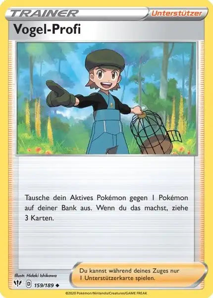 vogel profi 159/189 – Pokémon Flammende Finsternis Karte