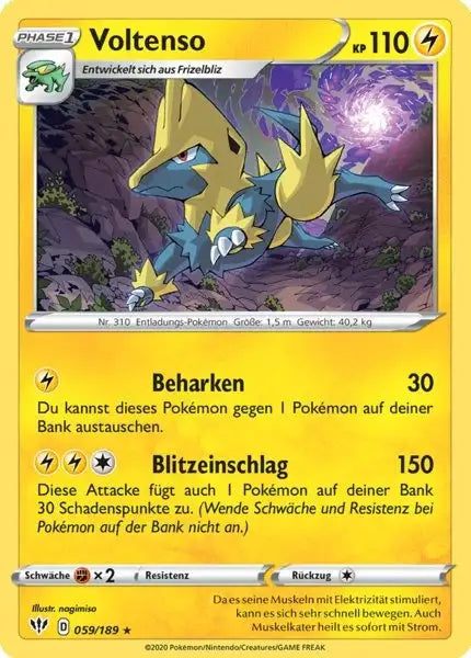 voltenso 059/189 – Pokémon Flammende Finsternis Karte