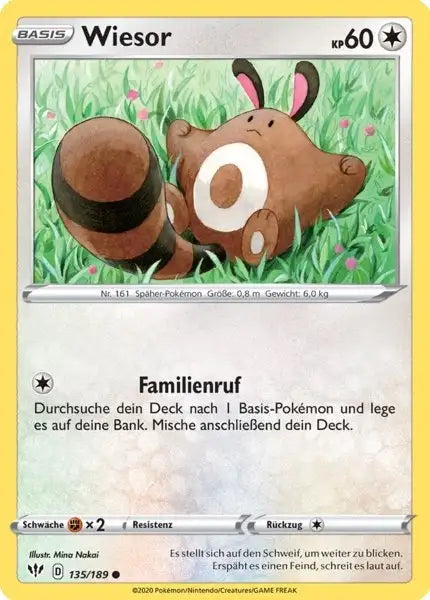 wiesor 135/189 – Pokémon Flammende Finsternis Karte
