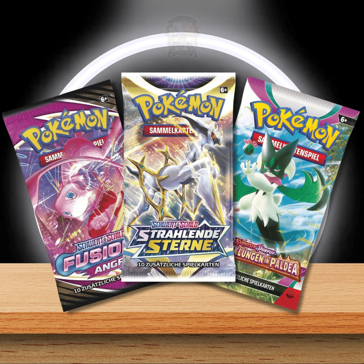 Deutsche Pokémon Dragon Stacking Tin Box 2024 mit Boosterpacks
