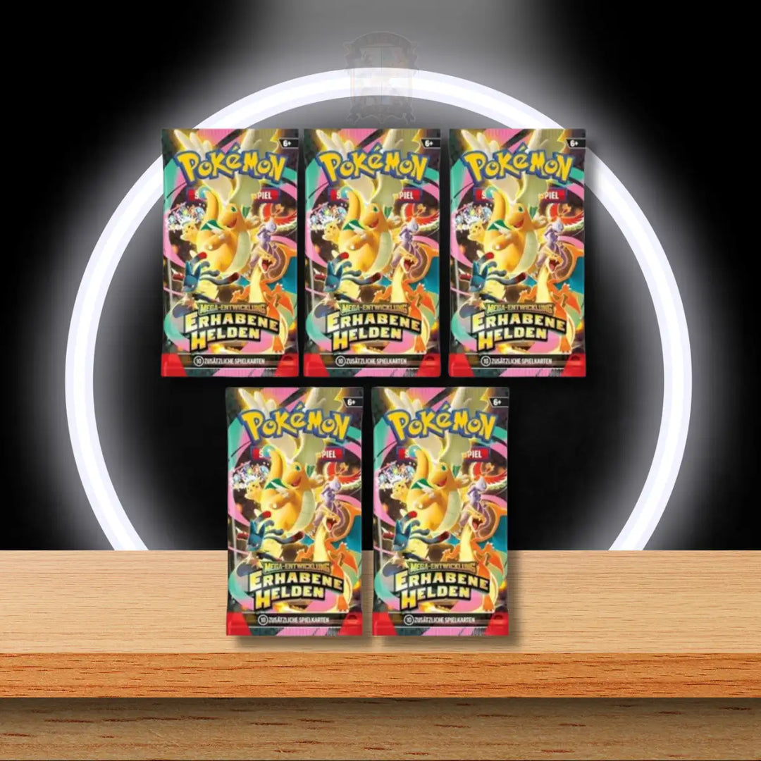 Pokémon Booster in Deutsch aus dem Set Erhabene Helden