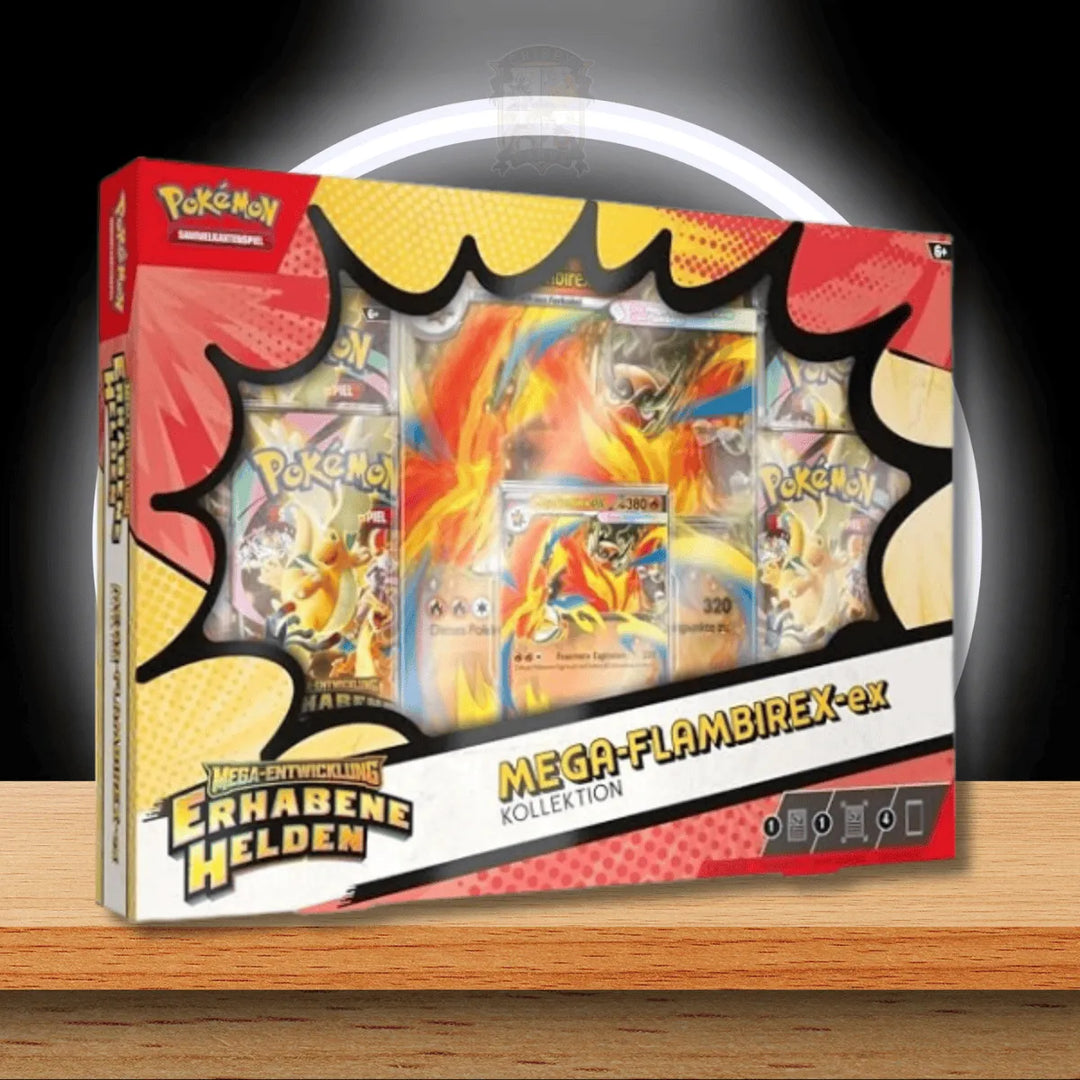 Pokémon Erhabene Helden Mega Flambirex ex Box auf Deutsch kaufen