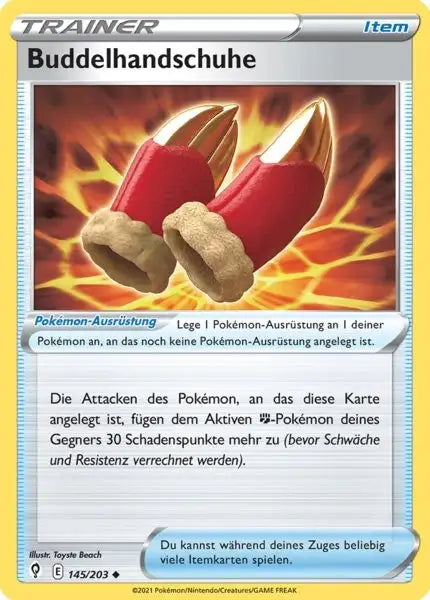 buddelhandschuhe 145/203 – Pokémon Drachenwandel Karte