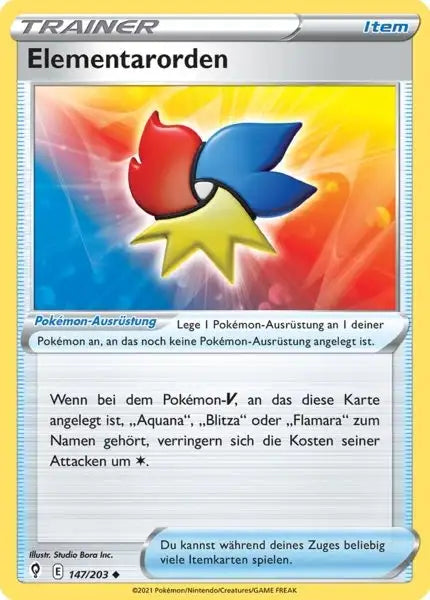 elementarorden 147/203 – Pokémon Drachenwandel Karte