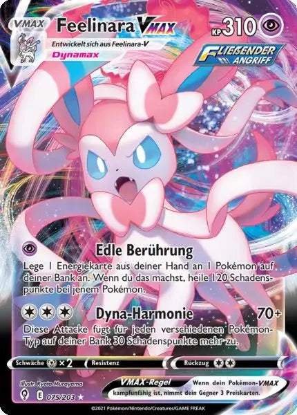 feelinara vmax 075/203 – Pokémon Drachenwandel Karte
