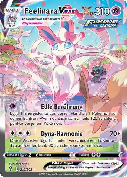 feelinara vmax 212/203 – Pokémon Drachenwandel Karte