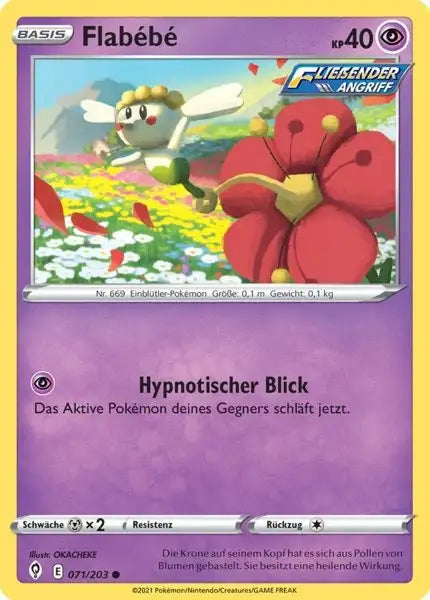 flabebe 071/203 – Pokémon Drachenwandel Karte
