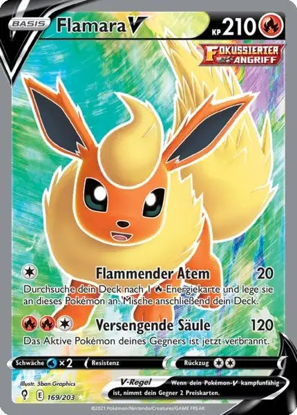 flamara v 169/203 – Pokémon Drachenwandel Karte