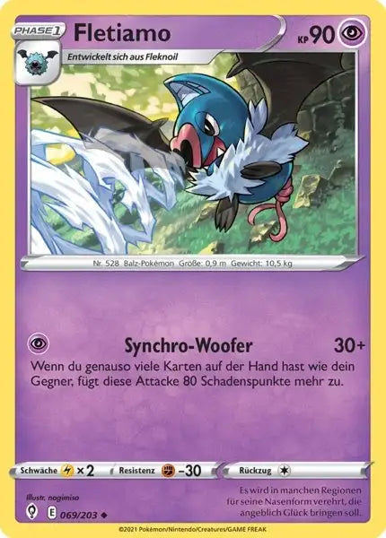 fletiamo 069/203 – Pokémon Drachenwandel Karte