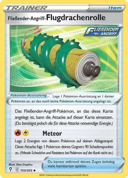 fliessender angriff flugdrachenrolle 153/203 – Pokémon Drachenwandel Karte