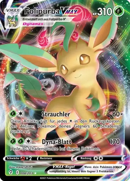 folipurba vmax 008/203 – Pokémon Drachenwandel Karte