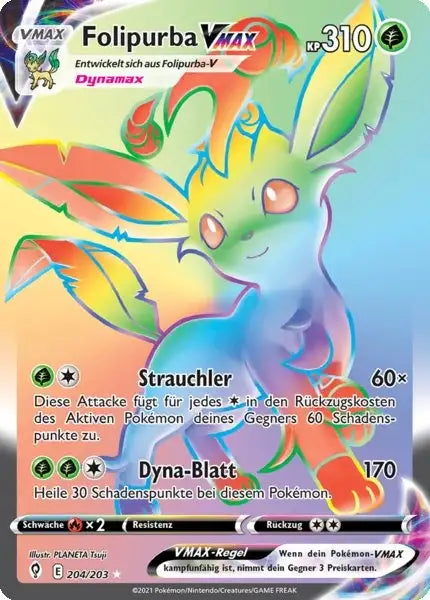 folipurba vmax 204/203 – Pokémon Drachenwandel Karte