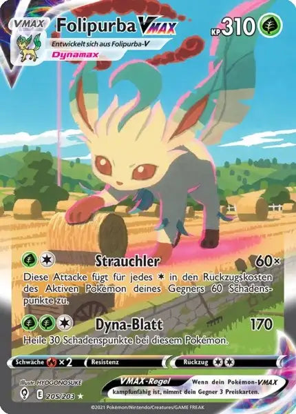 folipurba vmax 205/203 – Pokémon Drachenwandel Karte