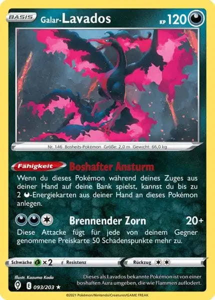 galar lavados 093/203 – Pokémon Drachenwandel Karte