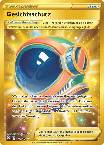 gesichtsschutz 231/203 – Pokémon Drachenwandel Karte