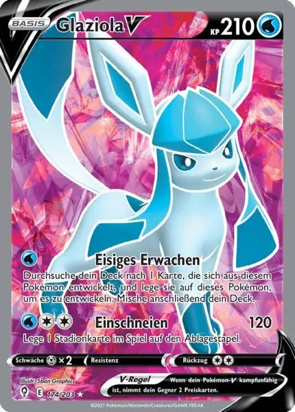 glaziola v 174/203 – Pokémon Drachenwandel Karte