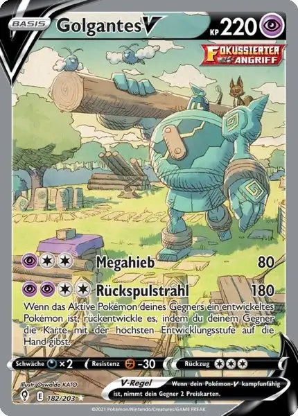 golgantes v 182/203 – Pokémon Drachenwandel Karte