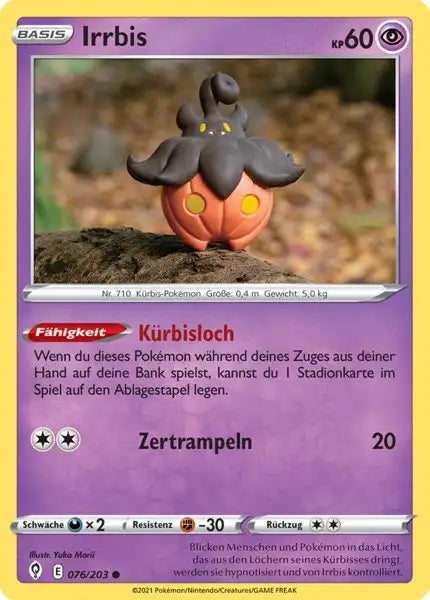 irrbis 076/203 – Pokémon Drachenwandel Karte