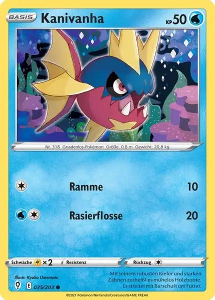 kanivanha 035/203 – Pokémon Drachenwandel Karte