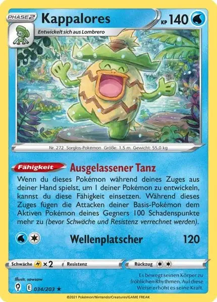 kappalores 034/203 – Pokémon Drachenwandel Karte