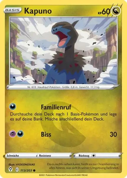 kapuno 113/203 – Pokémon Drachenwandel Karte