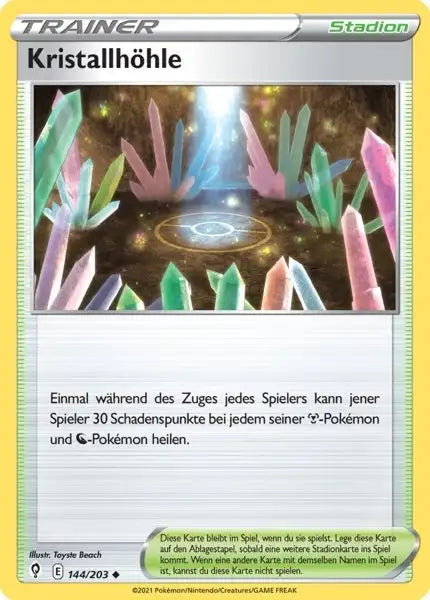 kristallhoehle 144/203 – Pokémon Drachenwandel Karte