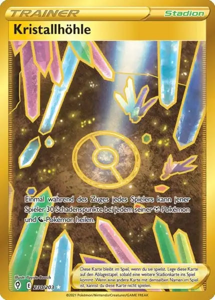 kristallhoehle 230/203 – Pokémon Drachenwandel Karte