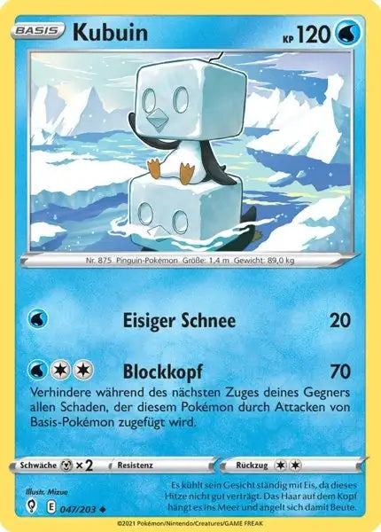 kubuin 047/203 – Pokémon Drachenwandel Karte