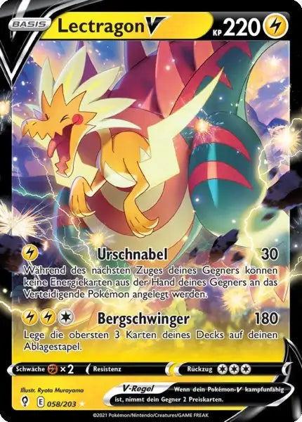 lectragon v 058/203 – Pokémon Drachenwandel Karte