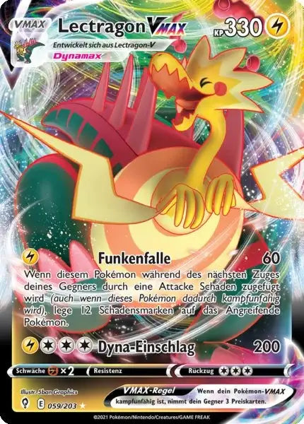 lectragon vmax 059/203 – Pokémon Drachenwandel Karte
