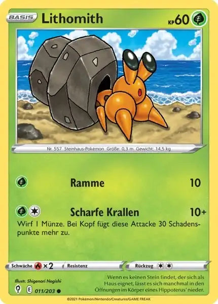 lithomith 011/203 – Pokémon Drachenwandel Karte