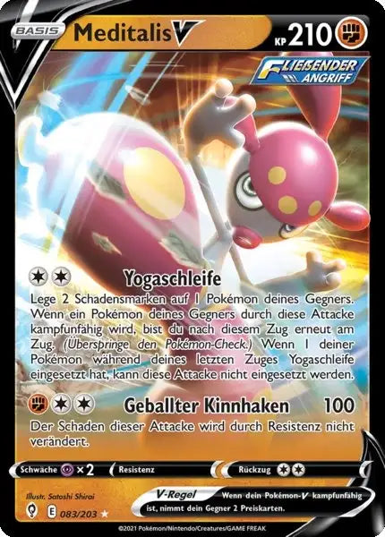 meditalis v 083/203 – Pokémon Drachenwandel Karte