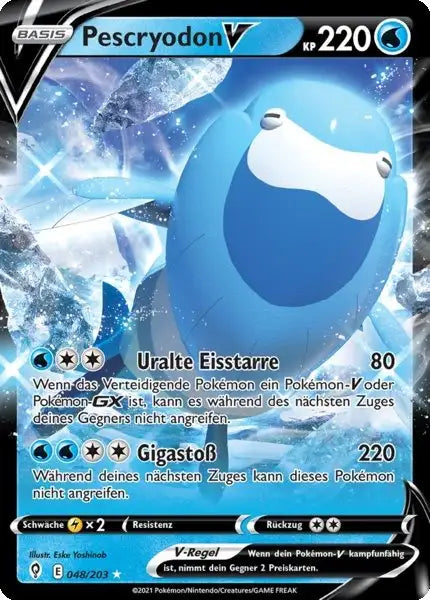 pescryodon v 048/203 – Pokémon Drachenwandel Karte