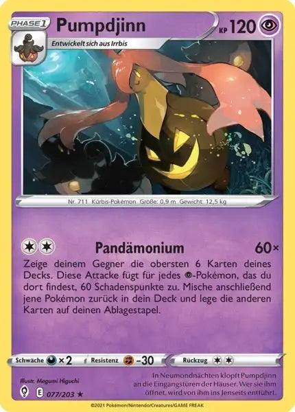 pumpdjinn 077/203 – Pokémon Drachenwandel Karte