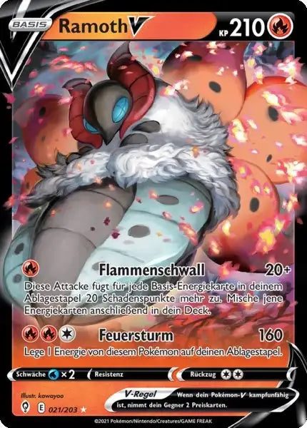 ramoth v 021/203 – Pokémon Drachenwandel Karte