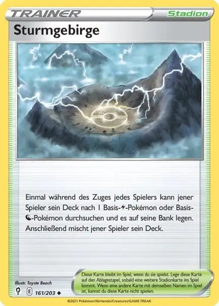 sturmgebirge 161/203 – Pokémon Drachenwandel Karte