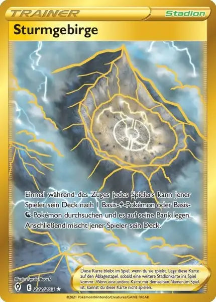 sturmgebirge 232/203 – Pokémon Drachenwandel Karte