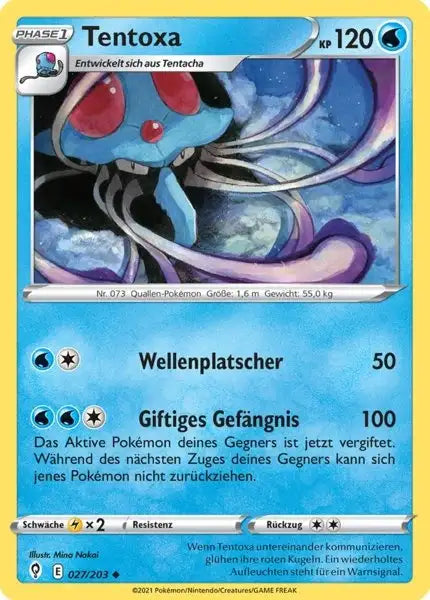 tentoxa 027/203 – Pokémon Drachenwandel Karte