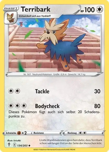 terribark 134/203 – Pokémon Drachenwandel Karte