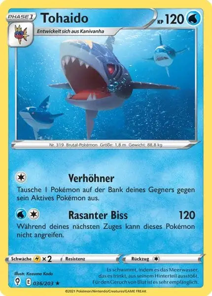 tohaido 036/203 – Pokémon Drachenwandel Karte