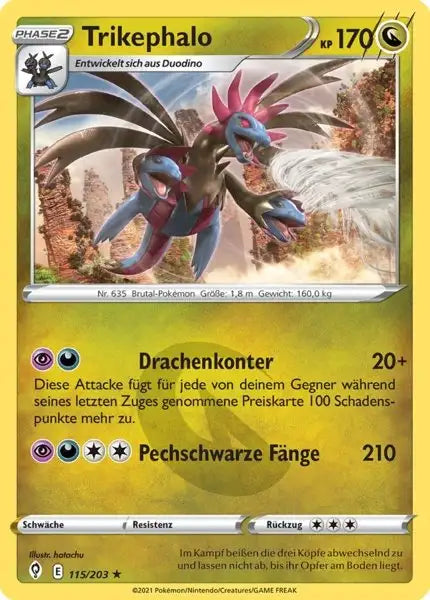 trikephalo 115/203 – Pokémon Drachenwandel Karte