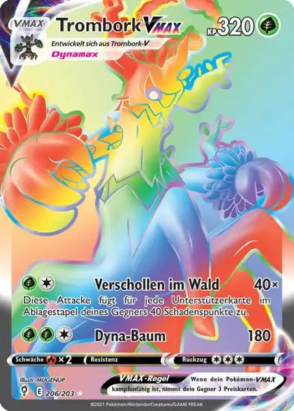 trombork vmax 206/203 – Pokémon Drachenwandel Karte