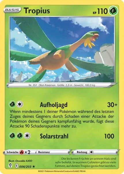 tropius 006/203 – Pokémon Drachenwandel Karte